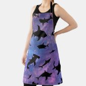 Eenvoudige haai vis kaken walvis oceaan galaxy pat schort (Insitu)