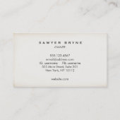 Eenvoudige Haarstylist Barber Schaar Logo Visitekaartje (Achterkant)