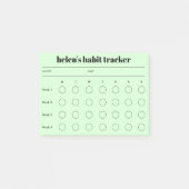 Eenvoudige Habit Tracker notities Post-it® Notes (Voorkant)