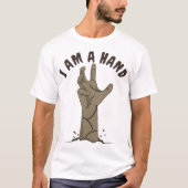 Eenvoudige Halloween Boo Zombie | Ik ben een hand T-shirt (Voorkant)