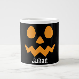 Eenvoudige Halloween Dag Jack-o-Lantern Pompoennaa Grote Koffiekop