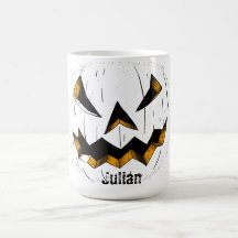 Eenvoudige Halloween jack-o-lantaarn pompoen gezic