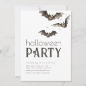 Eenvoudige Halloween Party uitnodiging (Voorkant)