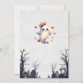 Eenvoudige Halloween Party Uitnodiging - Vriendeli (Achterkant)