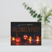 Eenvoudige Halloween Party Volwassen Uitnodigingen (Staand voorkant)