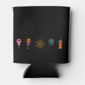 Eenvoudige Halloween Pompoen gezicht spook enge pa Blikjeskoeler (Voorkant)