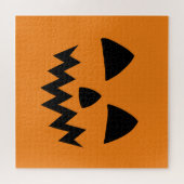 Eenvoudige Halloween Pompoen gezicht spook enge pa Legpuzzel (Horizontaal)