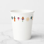 Eenvoudige Halloween Pompoen gezicht spook enge pa Papieren Bekers (Achterkant)