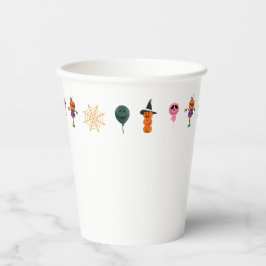 Eenvoudige Halloween Pompoen gezicht spook enge pa Papieren Bekers