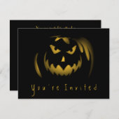 Eenvoudige 'halloween'-uitvindingen bij volwassene kaart (Voorkant / Achterkant)