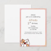 Eenvoudige Halloween Verjaardag Kaart (Voorkant / Achterkant)