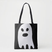 Eenvoudige Halloween White Ghost Tote Bag (Voorkant)
