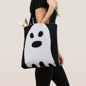 Eenvoudige Halloween White Ghost Tote Bag (Dichtbij)