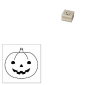 Eenvoudige Halloweenpompoen 1x1 Rubberstempel (Gestempeld)