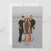 Eenvoudige Hand Getrokken Boog Rood & Groen Kerstf Feestdagenkaart (Achterkant)