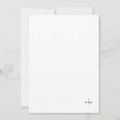 Eenvoudige hand getrokken bruiloft Opslaan van de  Save The Date (Achterkant)