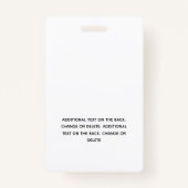 Eenvoudige hand getrokken krans profiel foto badge (Achterkant)