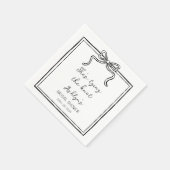 Eenvoudige Hand Getrokken Schoenen De Knoop Servet (Hoek)