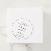 Eenvoudige Hand Getrokken Schoenen Het Knot Gift L Bedankjes Labels (In situ)