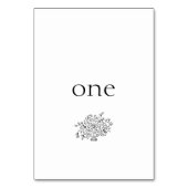 Eenvoudige Hand Getrokken Vaas Bloemen Trouwtafel  Kaart (Voorkant)