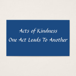 Eenvoudige handelingen van de Kaart van Kindness