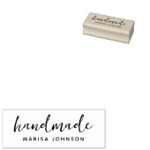 Eenvoudige handgemaakte handgeschreven aangepaste rubberstempel (Gestempeld)