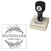 Eenvoudige handgemaakte kleine zakelijke rubbersts rubberstempel (Gestempeld)