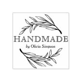 Eenvoudige handgemaakte kleine zakelijke rubbersts rubberstempel (Afrduk)