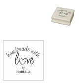 Eenvoudige handgemaakte met liefde, Custom Rubberstempel (Gestempeld)
