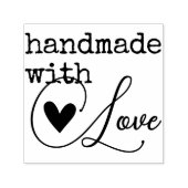 Eenvoudige handgemaakte met liefde hart eenvoudig  zelfinktende stempel (Design)