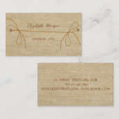 Eenvoudige, handgemaakte Rustige Visitekaartje (Voorkant / Achterkant)