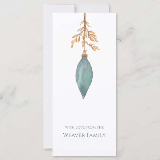 Eenvoudige handgeschilderde Waterverf turquoise ke (Voorkant)