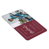 Eenvoudige handgeschreven aankondiging Afstuderen Magneet (Rechterzijde)