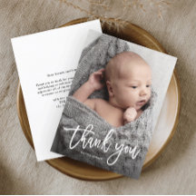 Eenvoudige handgeschreven babyfoto