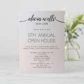 Eenvoudige handgeschreven kalligrafie glinsterend  kaart (Staand voorkant)