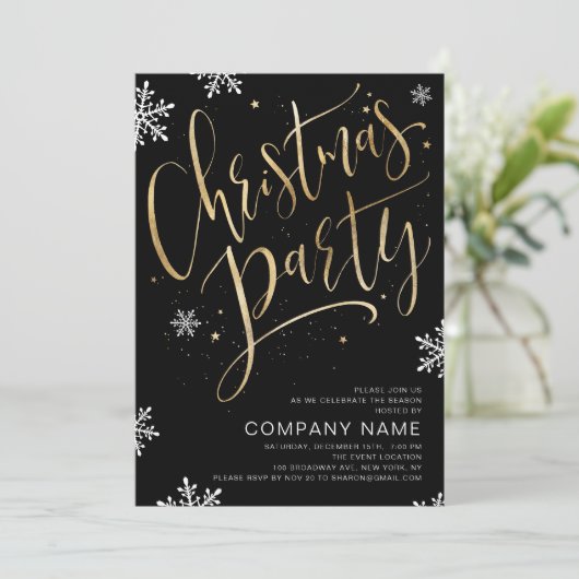 Eenvoudige handgeschreven kalligrafie kerstfeest kaart (Staand voorkant)