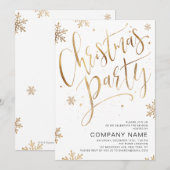 Eenvoudige handgeschreven kalligrafie kerstfeest kaart (Voorkant / Achterkant)