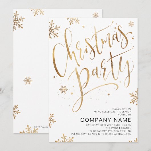 Eenvoudige handgeschreven kalligrafie kerstfeest kaart (Voorkant / Achterkant)