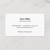 Eenvoudige handgeschreven kalligrafie van het Manu Visitekaartje (Achterkant)