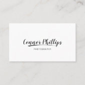 Eenvoudige handgeschreven kalligrafie van het Manu Visitekaartje (Voorkant)