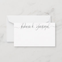 Eenvoudige handgeschreven minimalistisch grijs mon