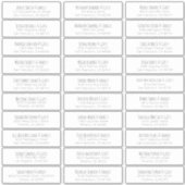 Eenvoudige Handgeschreven Namen van de Huwelijksga Sticker (Voorkant)