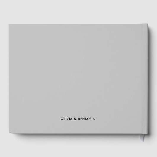 Eenvoudige handgeschreven script bruiloft gastenboek (Achterkant)