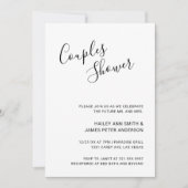 Eenvoudige handgeschreven Script Couples Shower Kaart (Voorkant)
