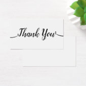 Eenvoudige handgeschreven script kalligrafie dank  visitekaartje (Bureau)