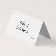 Eenvoudige Handgeschreven Script Trouwtafel Kaart