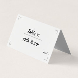 Eenvoudige Handgeschreven Script Trouwtafel Kaart