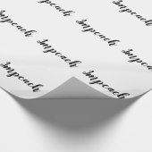 Eenvoudige handgeschreven scriptkalligrafie cadeaupapier (Hoek)