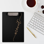 Eenvoudige handgeschreven scriptnaam Aangepast Klembord