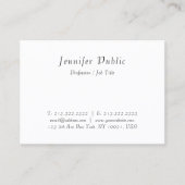 Eenvoudige handgeschreven Sjabloon voor elegant sc Visitekaartje (Voorkant)